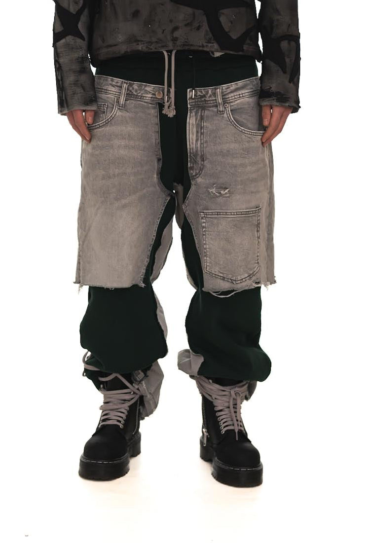 DECONSTRUCTED JOGGER JEANS